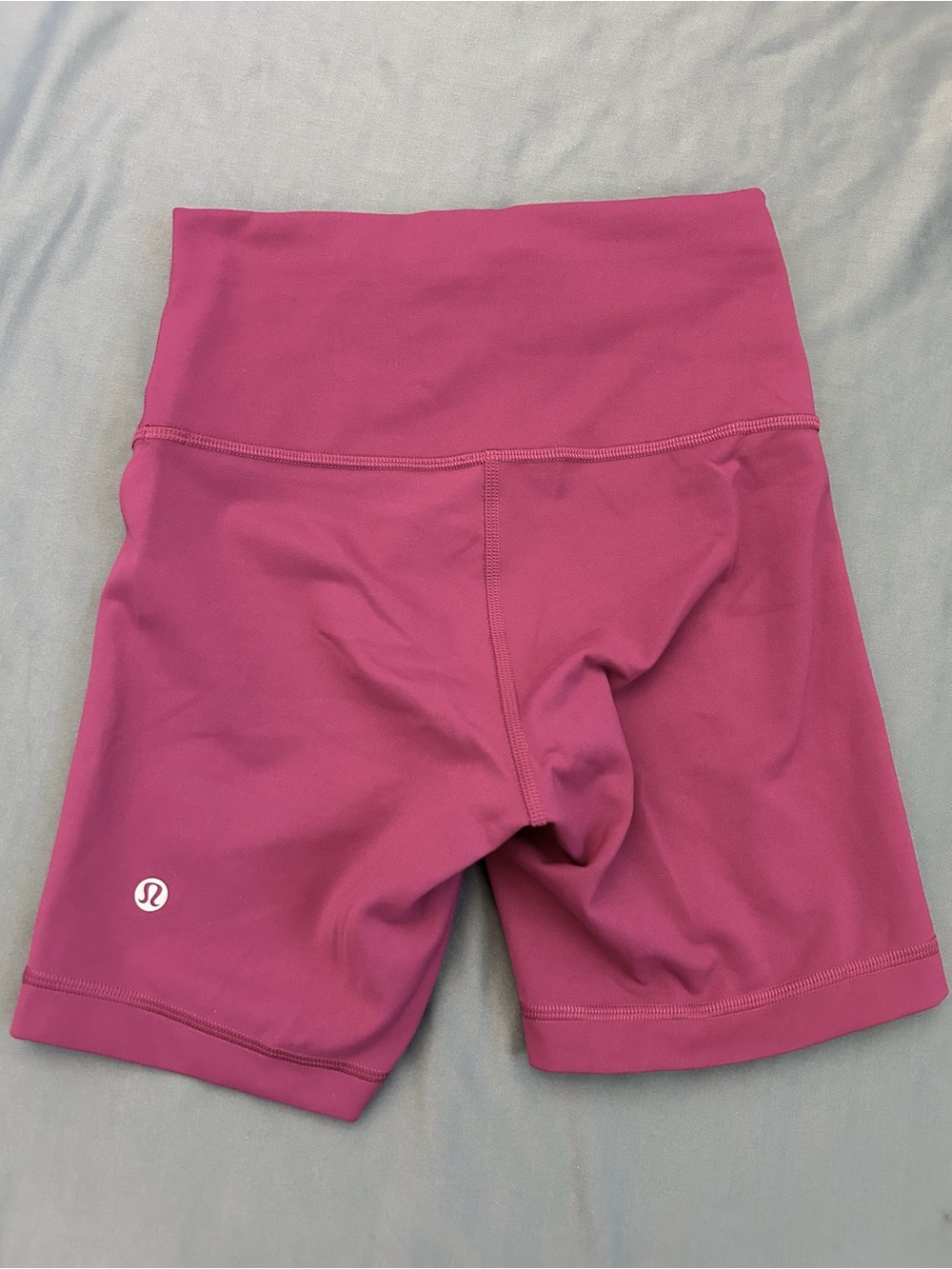 Lululemon Wunder Train High-Rise Shorts 6" Size 4 Vintage Rose Yoga Biker Gym